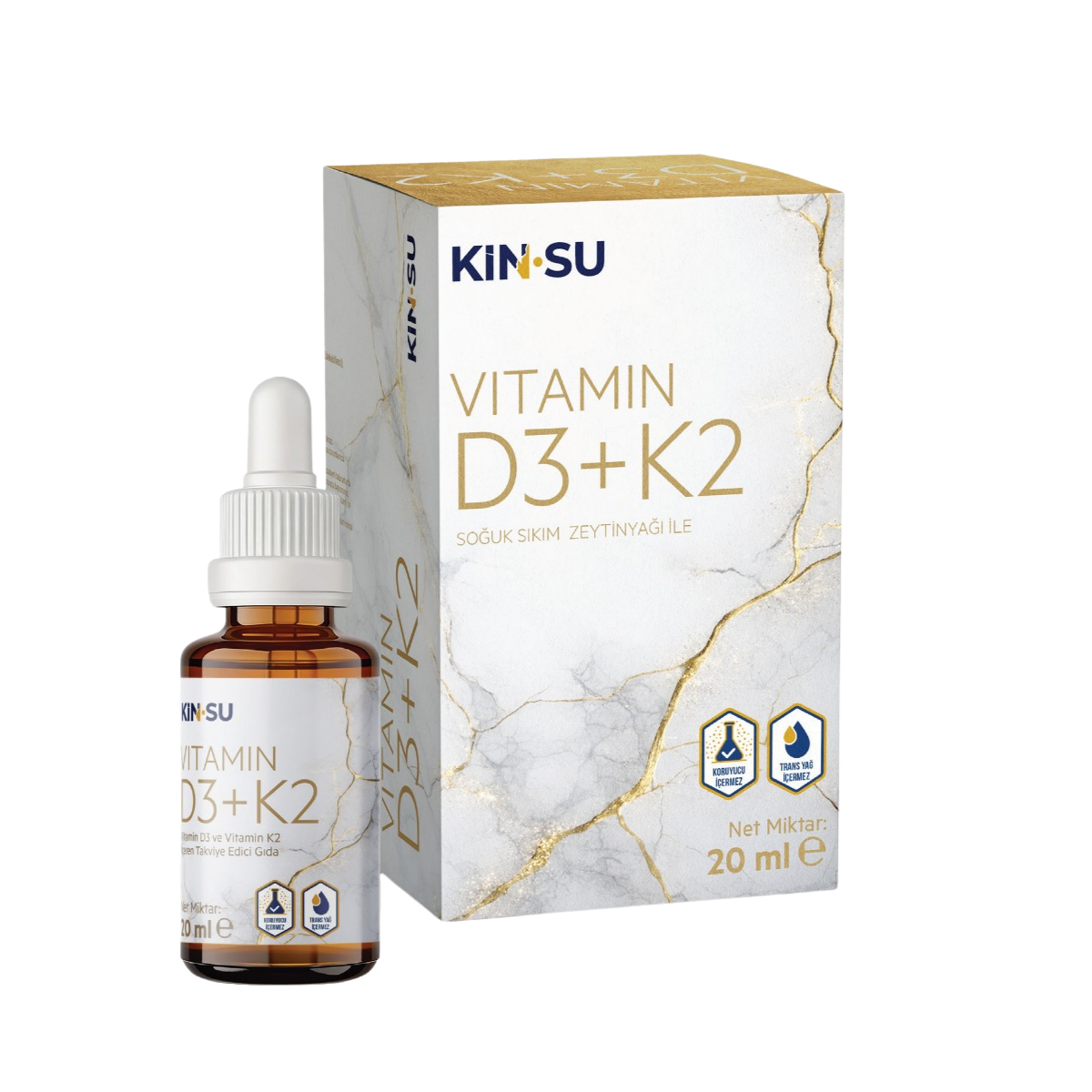 KİN•SU Vitamin D3+K2