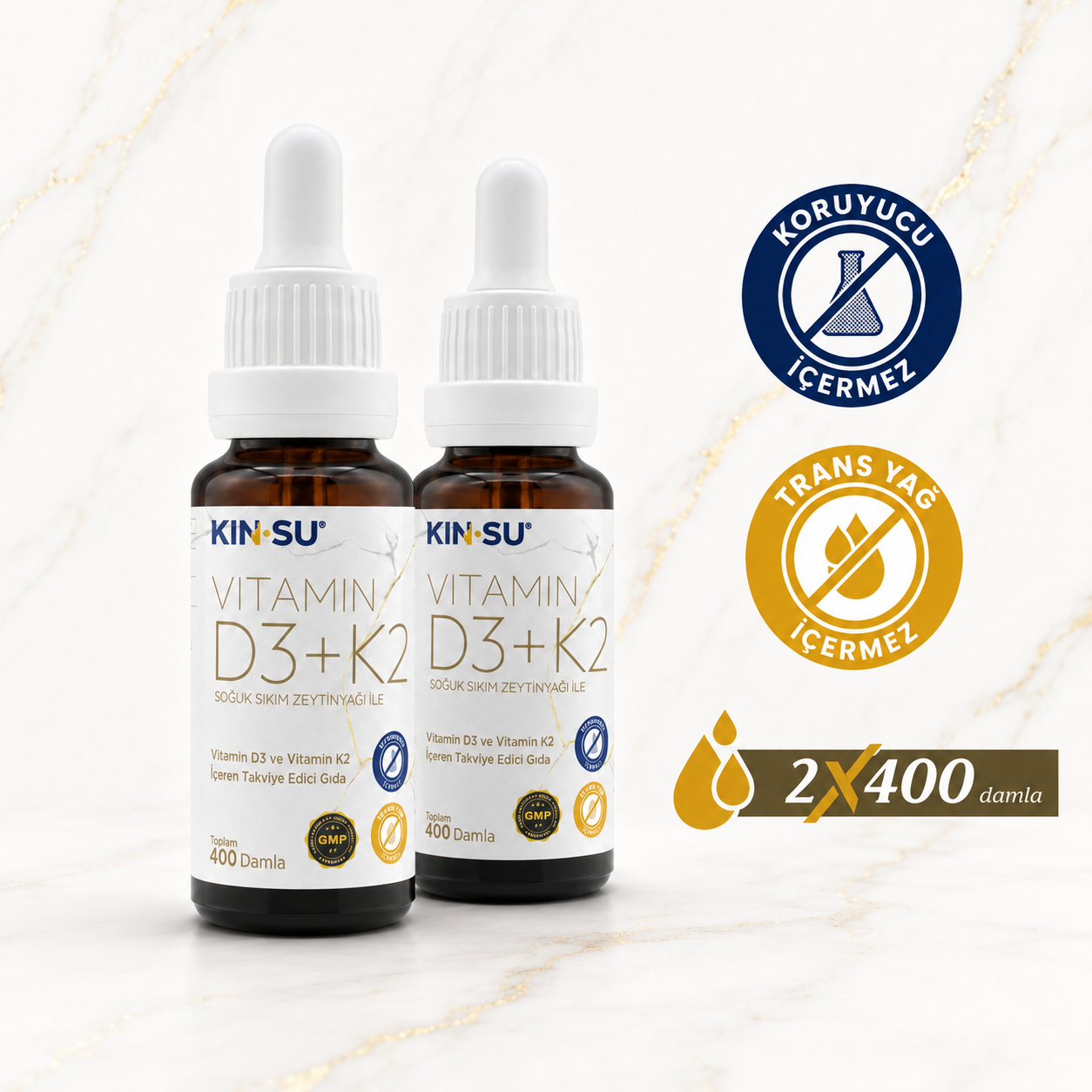 KİN•SU Vitamin D3+K2